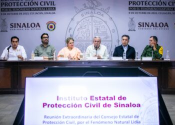 Ante cercanía del fenómeno natural Lidia, preside Gobernador Rocha instalación en sesión permanente del Consejo Estatal de Protección Civil
