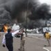 Se activa protocolo de emergencia por incendio en plaza comercial de Culiacán